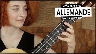 Maya Kazarina plays Allemande BWV996 by Johann Sebastian Bach  Siccas Media