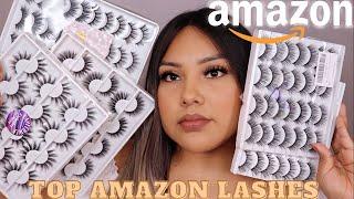 BEST AMAZON LASHES  TRY ON