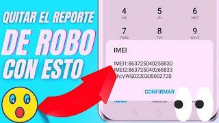 Como quitar reporte de IMEI en cualquier celular en 5 minutosTODOS LOS MODELOS