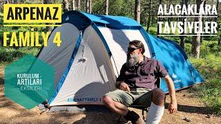 QUECHUA ARPENAZ 4 FAMILY SETUP - Decathlon Kamp Çadırı - Kurulum ve Detaylı İnceleme 