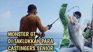 Mancing Casting GT Monster di Perairan AIR BANGIS  Sampai Kewalahan Strike