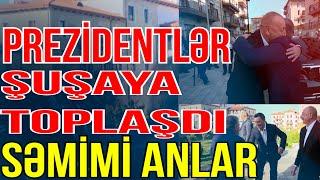Türk dövlətlərinin prezidentləri Şuşaya toplaşdı-Səmimi anlar yaşandı- Media Turk TV