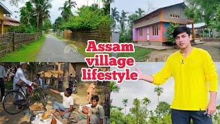 Assam village  lifestyle   Assam village Local market  and beautiful nature 