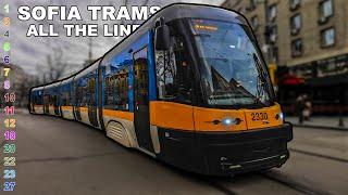  Trams in Sofia - All the Lines  Трамваи в София - Всички линии 2024 4K