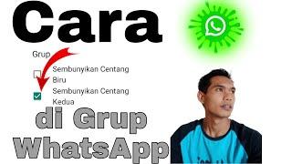 Cara sembunyikan centang kedua di grup WhatsApp