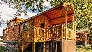 The Sierra - Grandest Tiny Home Real Log Cabin on Wheels