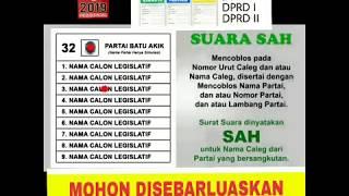 Cara mencoblos surat suara yang abenar biar tidak salah