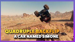 Saints Row Quadruple Backflip with Super Air Control  A Car Named Simone Trophy Guide