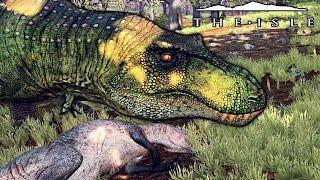 The Isle - REX TERRITORY BATTLE WITH GIGA STALKING CARNO HUNTING ACRO & MORE  Realism Gameplay 