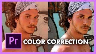 How to Color Correct and Grade in Adobe Premiere Pro CC Lumetri Scopes Skin Tone White Balance