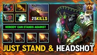 JUST STAND & HEADSHOT CARRY Sniper 25Kills Mjollnir + MKB Build 100% Nobody Can Stands Against DotA2