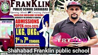 Franklin public english medium school shahabad admission are open -2024-2025