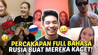 Ketika Aku Ngomong Full Bahasa Rusia  Semuanya Langsung Kaget  WKWKWK - OmeTV Internasional