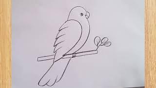 how to draw parrot drawing from 2 number easy step by step@aaravdrawingcreative1112