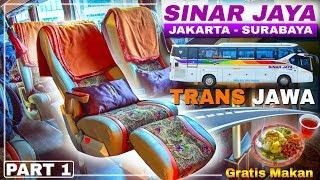 JAKARTA - SURABAYA  MEMUASKAN? Pertama Kali Naik Bus Sinar Jaya Trans Jawa PART1