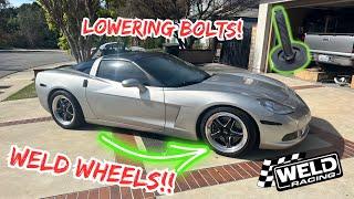 C6 CORVETTE GETS WELD WHEELS & LOWERING BOLTS