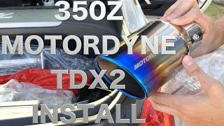 350z Motordyne TDX2 Shockwave Install TDX2 VS HKS replica