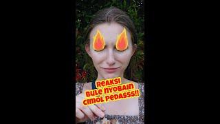 BULE MAKAN CIMOL PERTAMA KALI  BULE POLANDIA  POLISH GIRL EATING CIMOL FOR THE FIRST TIME