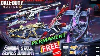 Get FREE Legendary Gun Skin in COD Mobile  Samurais Soul Series armory CODM
