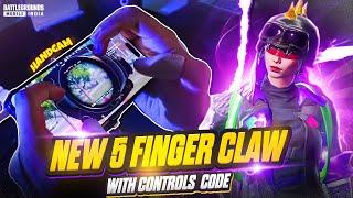 Best 5 FINGER CLAW With Control Code And HANDCAMTipsTricks  BGMI  Mew2.