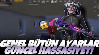 TÜM MERAK EDİLENLERGÜNCEL HASSASİYETİM NASIL? JOYSTİCK AYARIM KAÇ? - 4 PARMAK AYARLAR PUBG Mobile