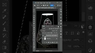 Create Dramatic Light Effect in Photoshop #shorts