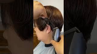 How to cut hair covering the ears‍️ #mafihairstyle #masterhair