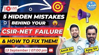 Failed CSIR NET ? Dont Give Up  5 Hidden Mistakes  ASAP Institute