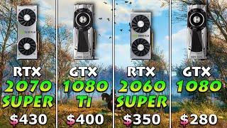 RTX 2070 SUPER vs GTX 1080 Ti vs RTX 2060 SUPER vs GTX 1080
