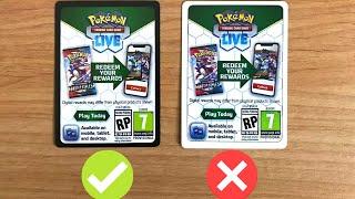 Black and White Pokemon Code Cards - Whats the difference? PTCGO  TCG Live