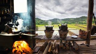 Harvesting vegetables fishing cooking​ Traditional rural cuisine