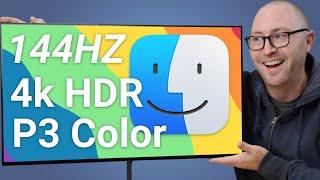 The Best Monitor For Mac I have Used 4k 144hz HDR P3 Color