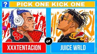 PICK ONE KICK ONE RAPPERS EDITION WHO IS YOUR FAVORITE RAPPER?