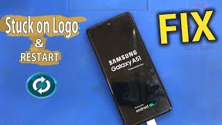 Samsung A51 A515F Stuck on logoAuto restart solution FIX FULL GUIDE