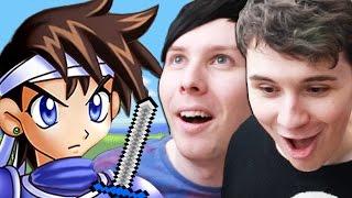 14 YEAR OLD PHIL’S GAME - Dan and Phil Play The Mark Of Oxin