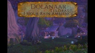 Teldrasil Dolanaar Rain Ambience ASMR 1 hour World of Warcraft Vanilla