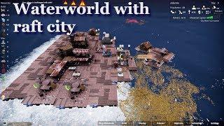 Buoyancy gameplay - Raft City Builder - Waterworld with Base Building - Dark Humor and pirates