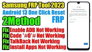 Samsung Android 13 FRP BypassUnlock 2023  Samsung Remove google account Android 13 With FRP Tool