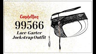 CandyMan 99566 Lace Garter Jockstrap Outfit Mens Underwear - Johnnies Closet