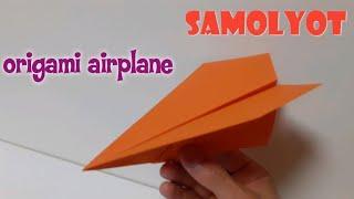 Qogozdan samolyot yasash  juda oson samolyot yasash origami  origami airplane