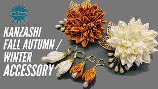 DIY Kanzashi Accessory - Fall Autumn  Winter Collection  MyInDulzens