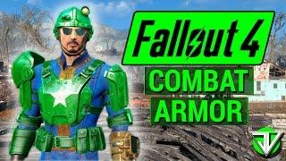 FALLOUT 4 How To Get FULL SET of COMBAT ARMOR Level 10 Early Game Locations