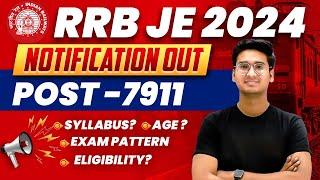 RRB JE VACANCY 2024  RRB JE 2024 NOTIFICATION  RRB JE SYLLABUS EXAM PATTERN ELIGIBILITY SALARY