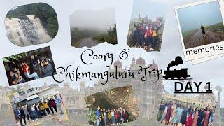 Coorg and chikmangulur trip ️  Day 1   girl gang #mysorepalace #abbeyfalls #madapattipeak
