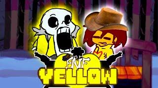 FNF Friday Night Funkin Yellow V1 YELLOW SANS VS FRISK