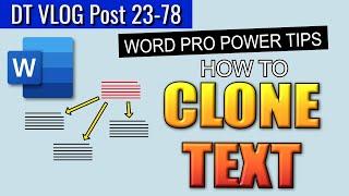 How to Clone Text in Microsoft Word 2024. Pro Tip to SAVE TIME