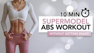 10 MIN SUPERMODEL ABS WORKOUT  11 Line Abs & Toned Obliques Without Getting Bulky  Eylem Abaci