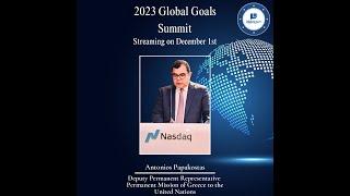 2023 Global Goals Summit Introduction Deputy Permanent Representative Antonios Papakostas