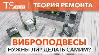 Зачем нужны виброподвесы и можно ли их сделать самому?  шумоизоляция квартиры  ударный шум