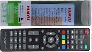 Настройка Huayu DVB-T2+3-TV VER.2021 универсального пульта для цифровых приставок DVB-T2